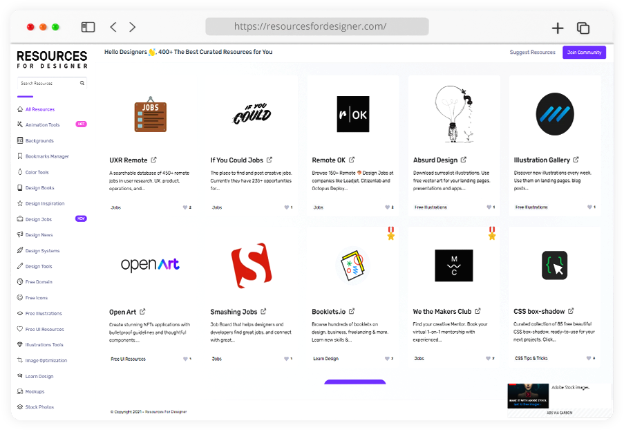 Design Resources Directory Sites 8 Resources For Designers