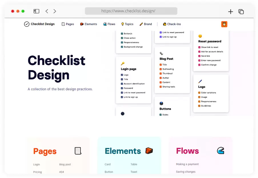 checklist design