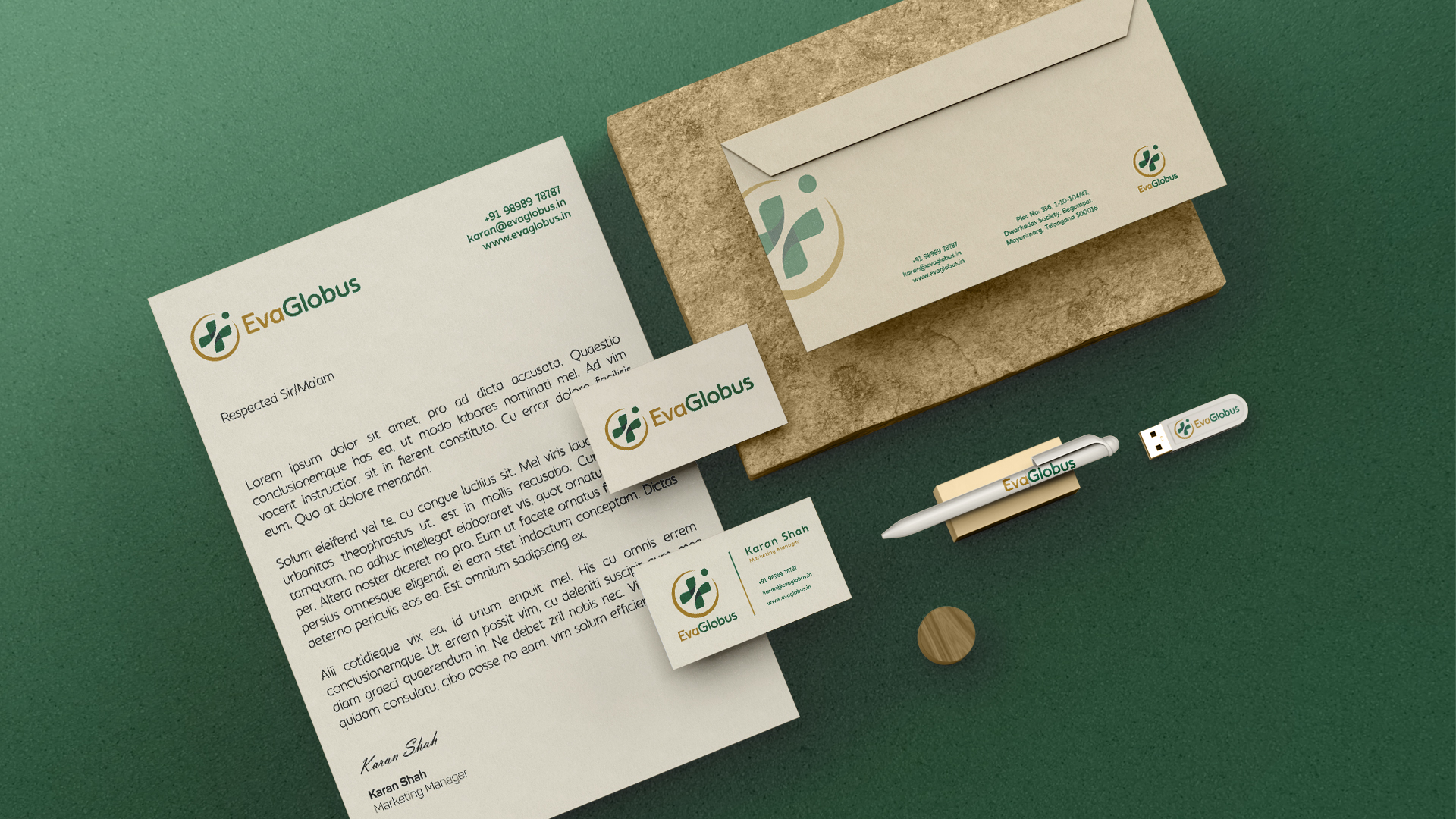 eva letterhead behance